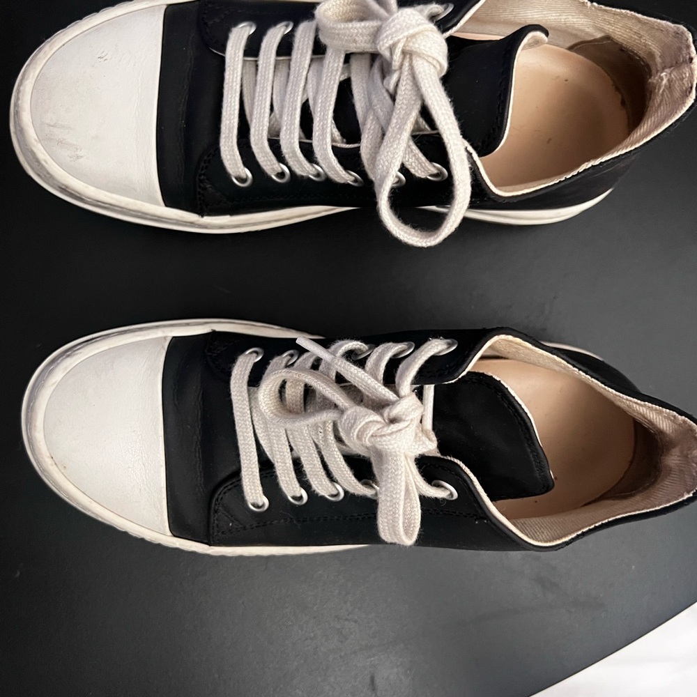 Rick Owens DRKSHDW  low top Black and White